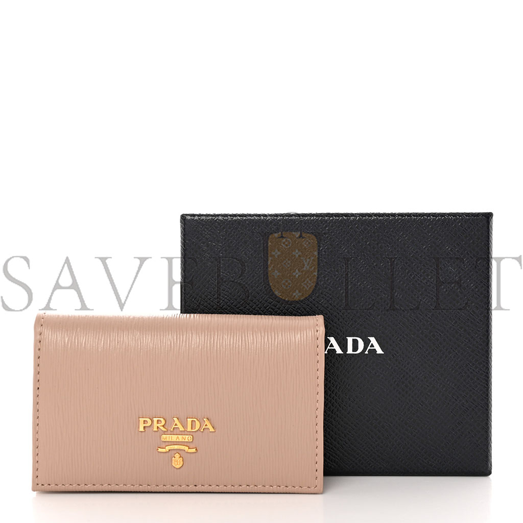PRADA VITELLO MOVE CARD HOLDER CAMMEO (11*9*3cm) PRADA VITELLO MOVE CARD HOLDER CAMMEO (11*9*3cm)