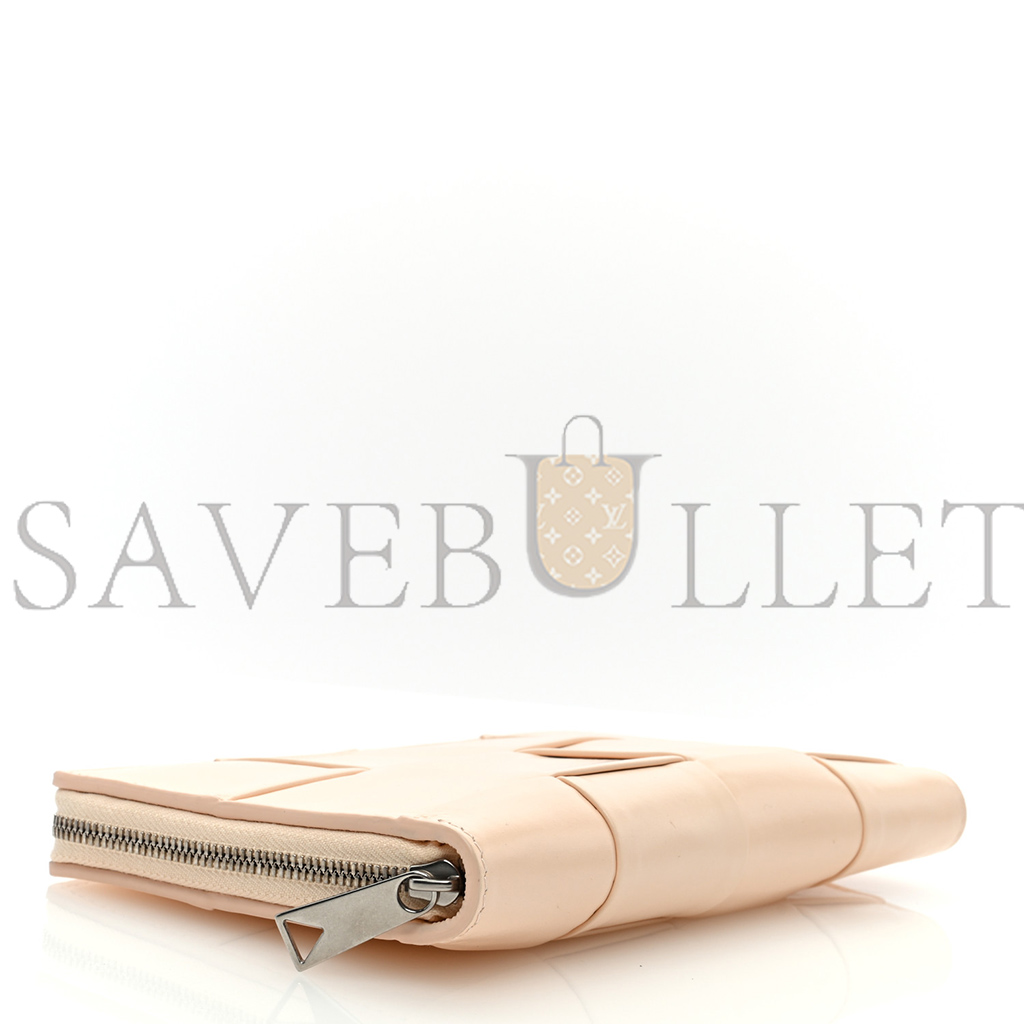 BOTTEGA VENETA NAPPA MAXI INTRECCIATO ZIP AROUND WALLET ROSE MOLE (19*11*2cm) BOTTEGA VENETA NAPPA MAXI INTRECCIATO ZIP AROUND WALLET ROSE MOLE (19*11*2cm)