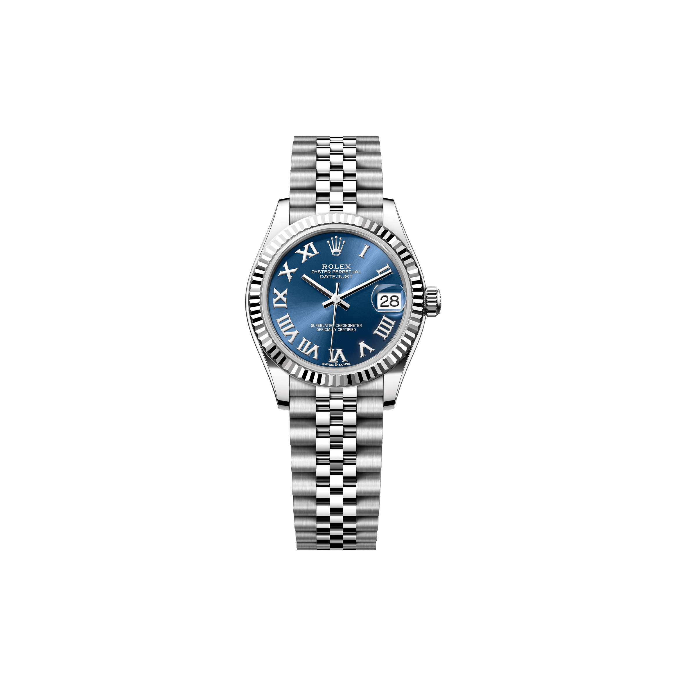 ROLEX DATEJUST 31 OYSTER, 31 MM, OYSTERSTEEL AND WHITE GOLD WATCH 278274