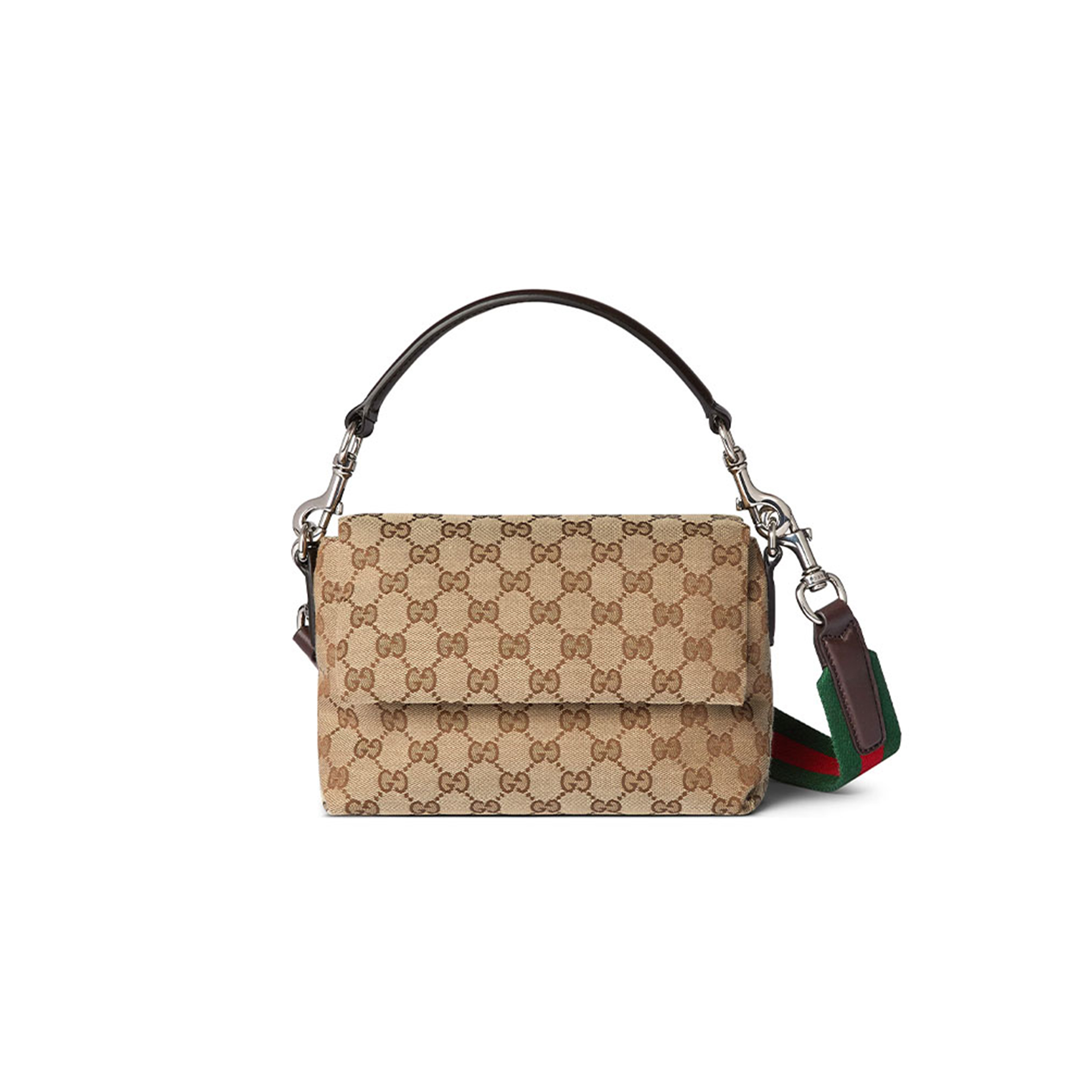 GUCCI GG CANVAS SMALL CROSSBODY BAG 821617 (19*15*7cm) GUCCI GG CANVAS SMALL CROSSBODY BAG 821617 (19*15*7cm)