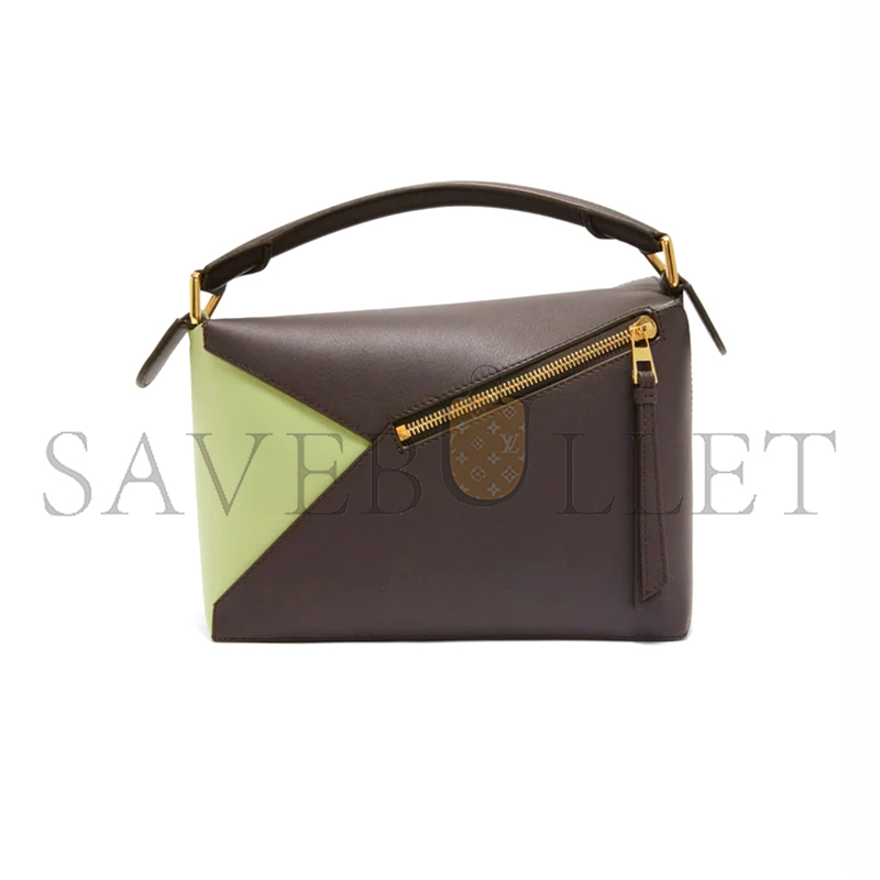 LOEWE SMALL PUZZLE BAG IN CLASSIC CALFSKIN AND SUEDE A510P60X94-4522 (24*16.5*10.5cm)