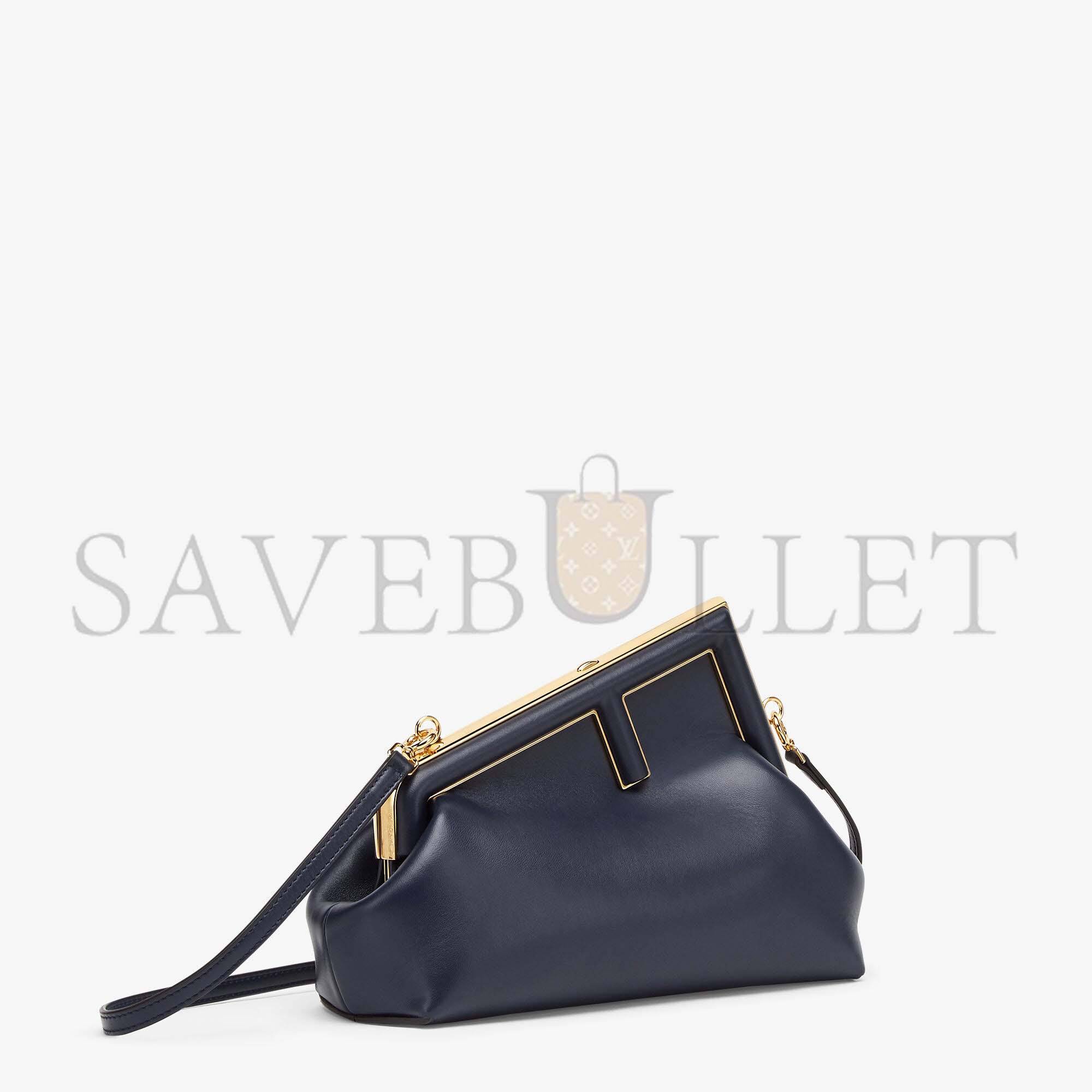 FENDI FIRST SMALL - DARK BLUE LEATHER BAG 8BP129ABVEF0J27 (26*18*9.5cm) FENDI FIRST SMALL - DARK BLUE LEATHER BAG 8BP129ABVEF0J27 (26*18*9.5cm)