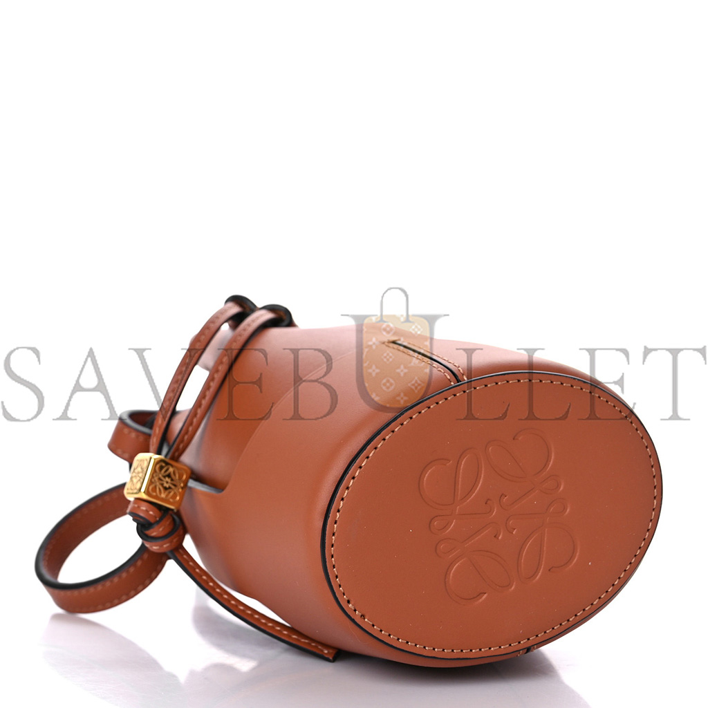 LOEWE CALFSKIN BALLOON NANO BUCKET BAG TAN (14*9*5cm) LOEWE CALFSKIN BALLOON NANO BUCKET BAG TAN (14*9*5cm)