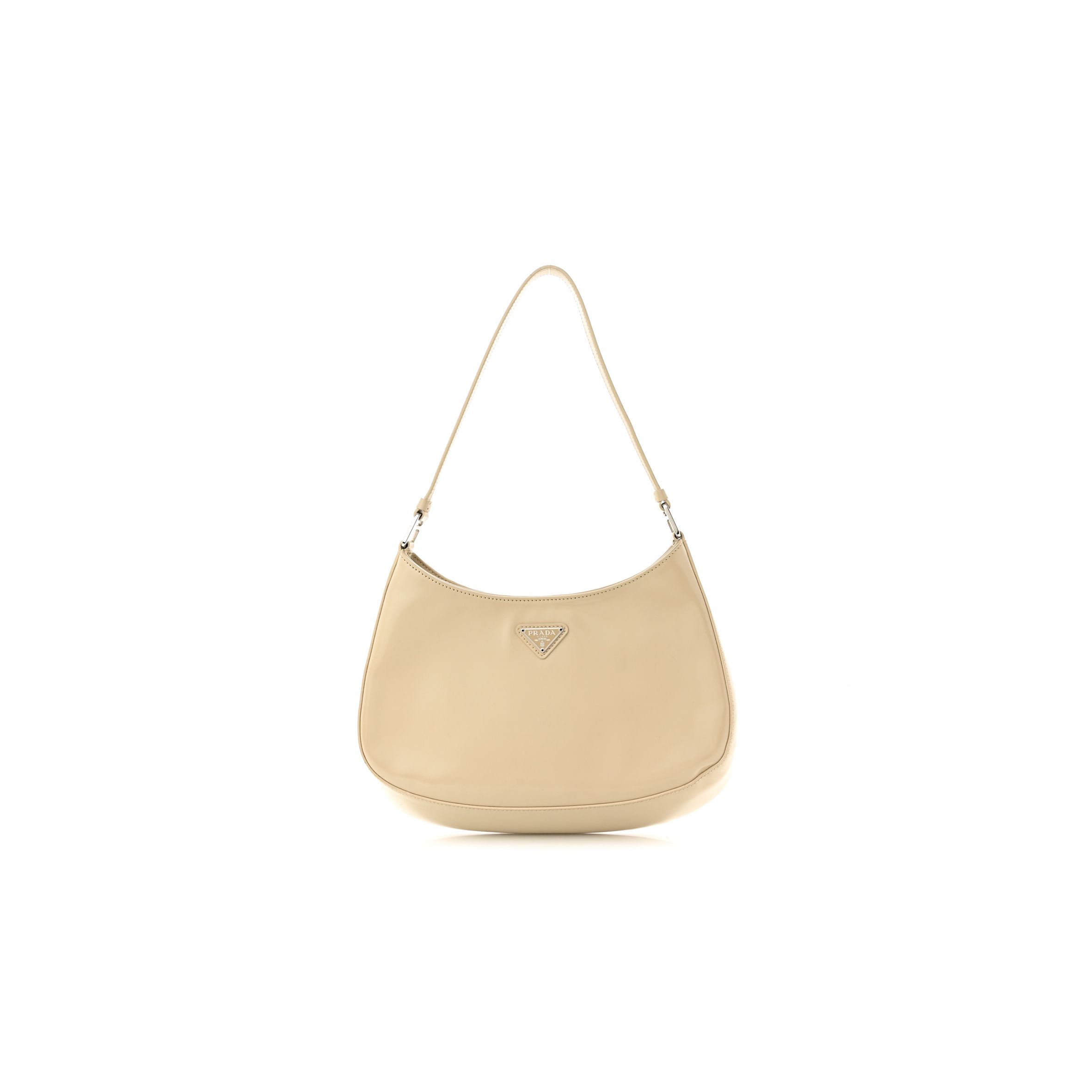 PRADA SPAZZOLATO CLEO SHOULDER BAG DESERTO (27*23*5cm) PRADA SPAZZOLATO CLEO SHOULDER BAG DESERTO (27*23*5cm)