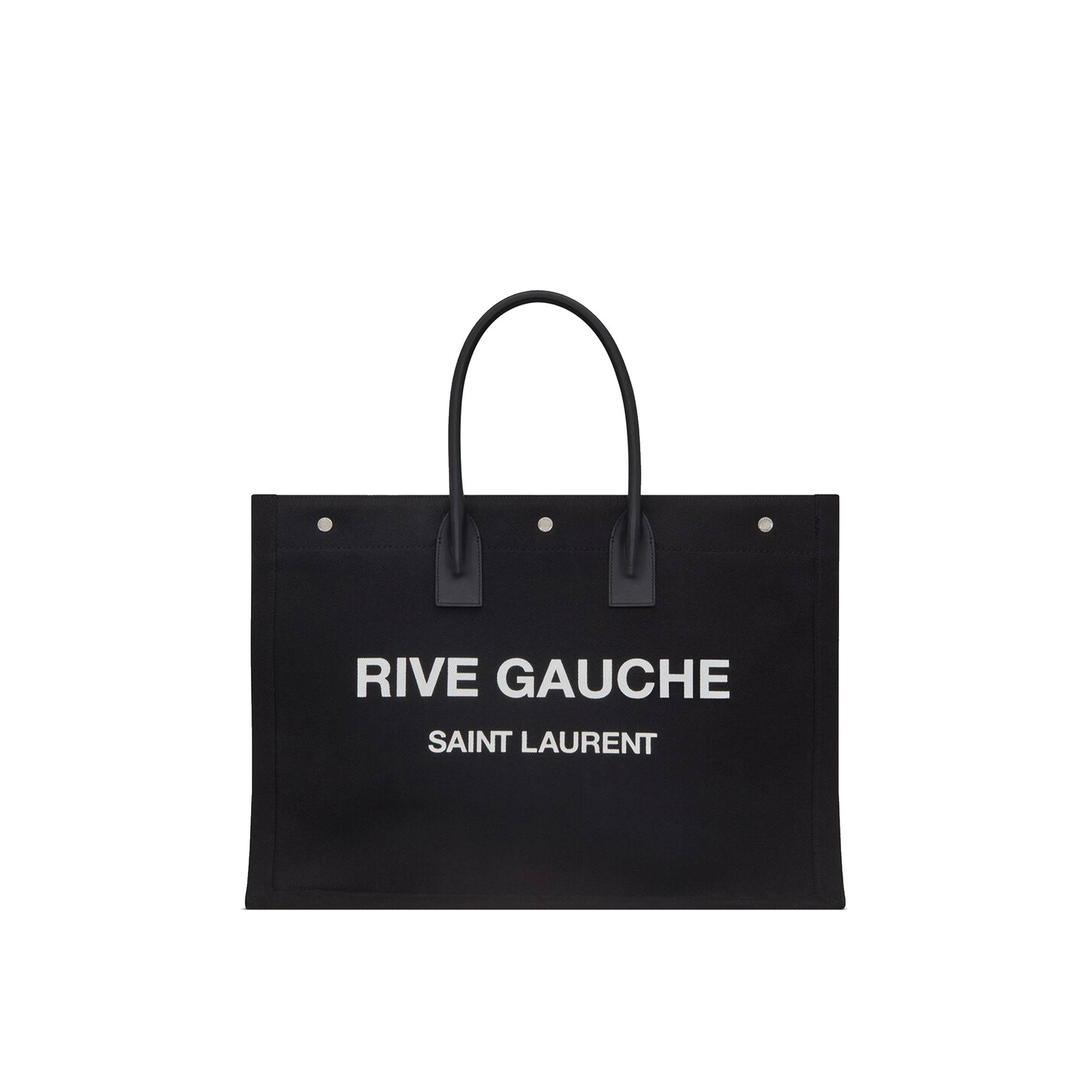 YSL RIVE GAUCHE TOTE BAG IN LINEN AND LEATHER 49929096N9E1070 (48*36*16cm) YSL RIVE GAUCHE TOTE BAG IN LINEN AND LEATHER 49929096N9E1070 (48*36*16cm)