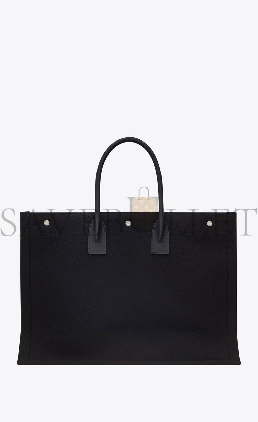 YSL RIVE GAUCHE TOTE BAG IN LINEN AND LEATHER 49929096N9E1070 (48*36*16cm) YSL RIVE GAUCHE TOTE BAG IN LINEN AND LEATHER 49929096N9E1070 (48*36*16cm)