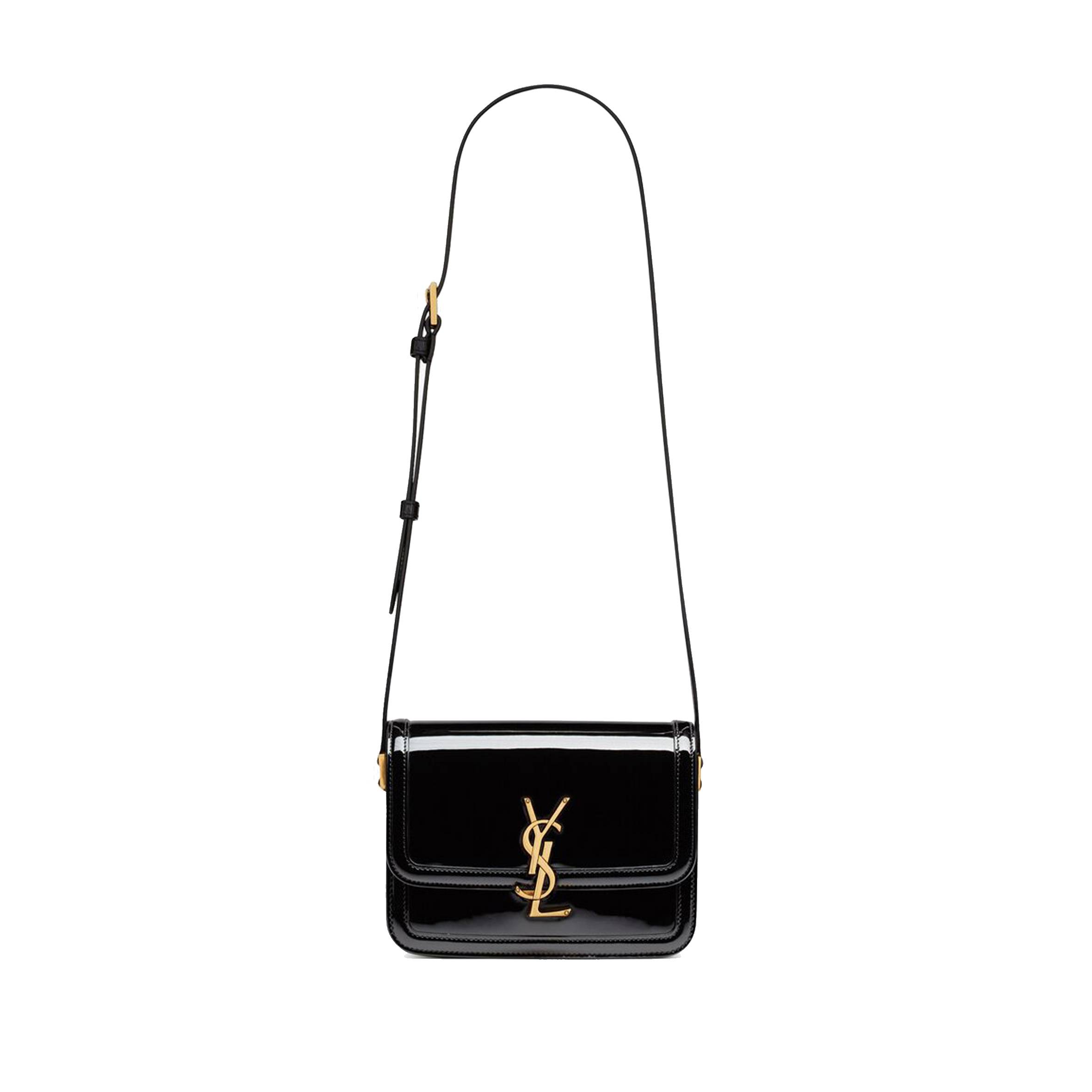 YSL SOLFERINO SMALL SATCHEL IN LACQUERED PATENT LEATHER 634306BMIIW1000 (18.5*14*6cm) YSL SOLFERINO SMALL SATCHEL IN LACQUERED PATENT LEATHER 634306BMIIW1000 (18.5*14*6cm)